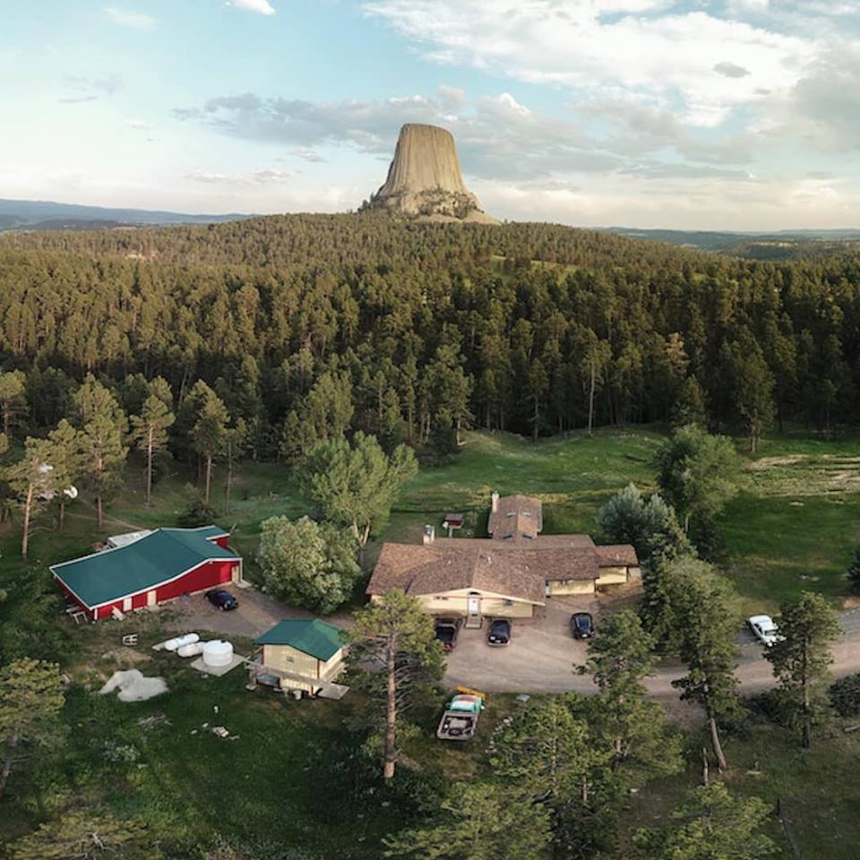 Devils Tower Lodge, at the base of Devils Tower